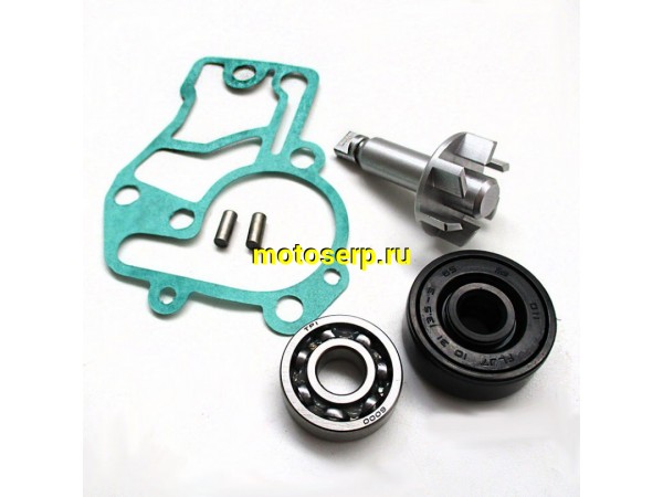 Купить  Ремкомплект помпы Yamaha JOG/GEAR/Vino 4T и др. (крыльчатка, сальник, прокладка, подшипник) (хром, черный, бронза) "SEE" (TW) (комп) (К-дар 2150251 купить с доставкой по Москве и России, цена, технические характеристики, комплектация фото  - motoserp.ru