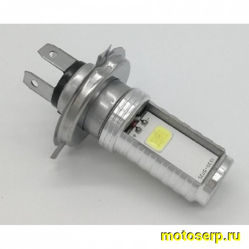 Купить  Лампа фары LED H4 12V6W (2-SMD диода 700-800Lm, 9-30vdc) светодиодная  (шт)  (К-дар 2202831 купить с доставкой по Москве и России, цена, технические характеристики, комплектация фото  - motoserp.ru