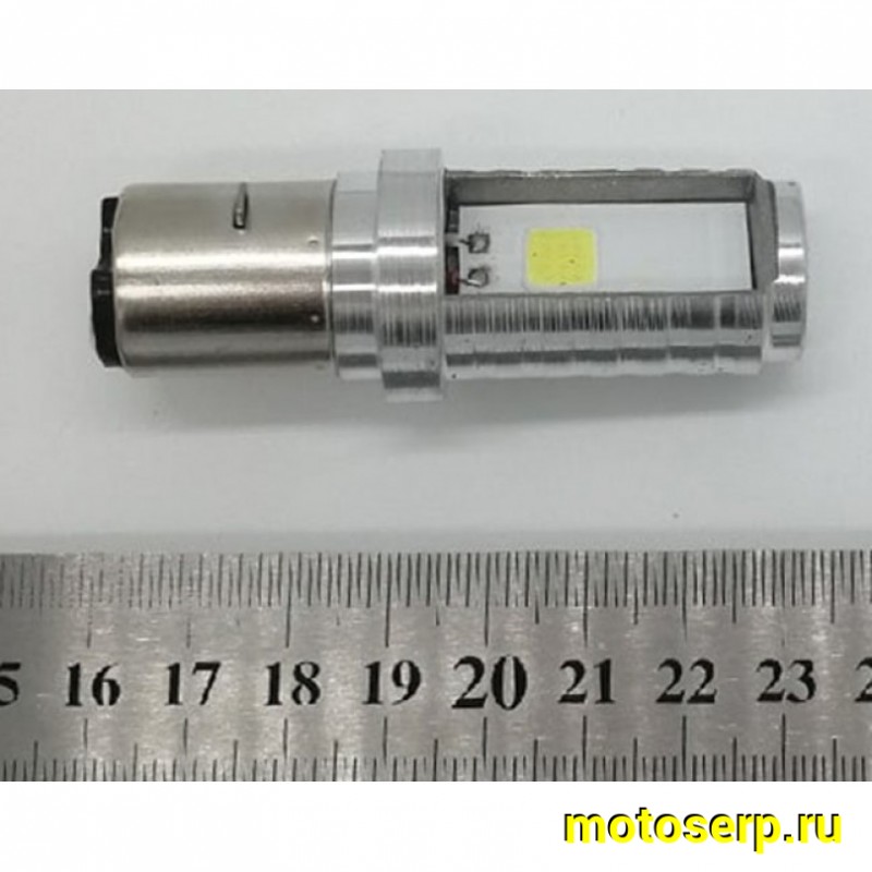Купить  Лампа фары LED Н6 (BA20D) 12V16W (2-SMD диода 1500Lm, 8-100dc) светодиодная (груша) (шт)  (К-дар 2202822 купить с доставкой по Москве и России, цена, технические характеристики, комплектация фото  - motoserp.ru