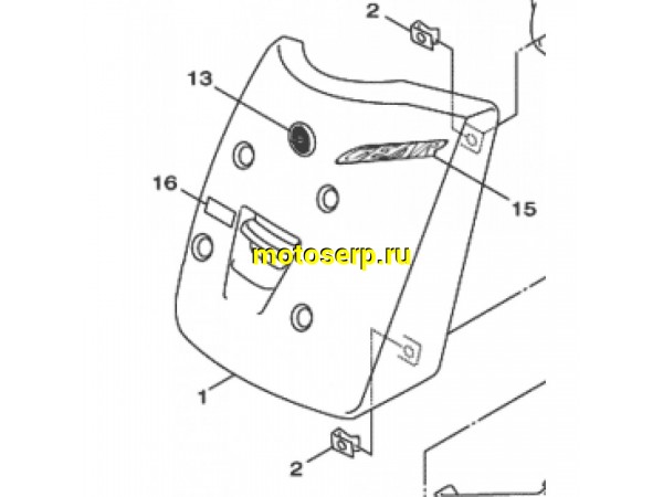 Купить  Обтекатель передний верхний (клюв) Yamaha GEAR "BX50" (OEM 10B-F8310-00-00) (шт)  (К-дар 2402052 купить с доставкой по Москве и России, цена, технические характеристики, комплектация фото  - motoserp.ru