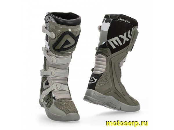 Купить  ====Мотоботы кросс. ACERBIS X-TEAM Brown/Grey (защ. голени), р-р 41" (Ч/З) (пар) (0 купить с доставкой по Москве и России, цена, технические характеристики, комплектация фото  - motoserp.ru
