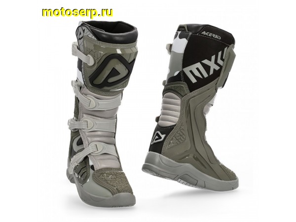 Купить  ====Мотоботы кросс. ACERBIS X-TEAM Brown/Grey (защ. голени), р-р 42" (Ч/З) (пар) (AIM 0022999.305.042 купить с доставкой по Москве и России, цена, технические характеристики, комплектация фото  - motoserp.ru