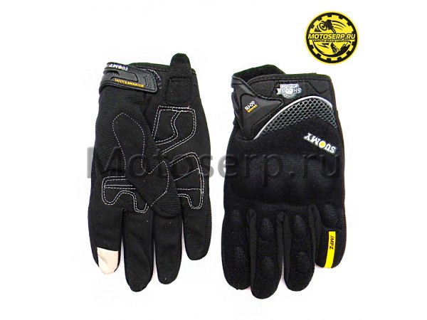 Купить  Перчатки  SUOMY Black/Grey, р-р L (пар) (0 купить с доставкой по Москве и России, цена, технические характеристики, комплектация фото  - motoserp.ru