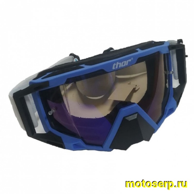 Купить  ====Очки мото Кросс THOR синие (шт) (0 купить с доставкой по Москве и России, цена, технические характеристики, комплектация фото  - motoserp.ru