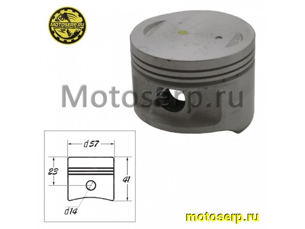 Купить  Поршень 157FMI D57; p-14; S1 (голый) (шт) (BL 12111QK01000 купить с доставкой по Москве и России, цена, технические характеристики, комплектация фото  - motoserp.ru