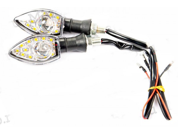 Купить  Поворотник диодный (12 LED) CH-1061 ромб черный (пар) (ML 13367 купить с доставкой по Москве и России, цена, технические характеристики, комплектация фото  - motoserp.ru
