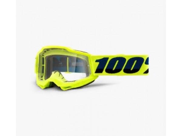Купить  Очки мото Кросс 100% Accuri 2 Youth Goggle Fluo Yellow / Clear Lens подростковые  (шт)  (Fox 50321-101-04 купить с доставкой по Москве и России, цена, технические характеристики, комплектация фото  - motoserp.ru