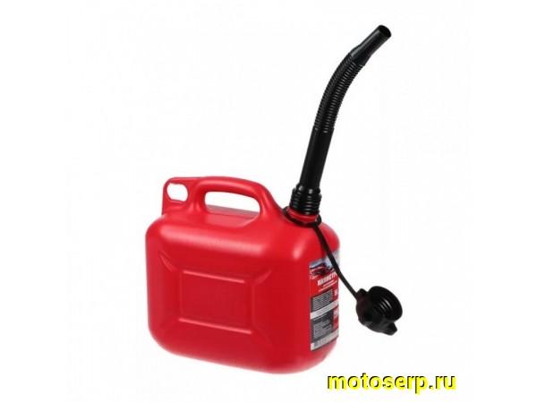 Купить  Канистра для заправки топливом  с крышкой и лейкой (3ton PROFI) 5 л. КРАСНАЯ (шт) (БАЙКОМ 55297 купить с доставкой по Москве и России, цена, технические характеристики, комплектация фото  - motoserp.ru