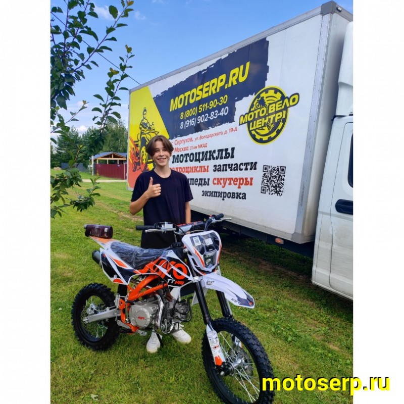 Купить  Питбайк KAYO Basic TT140EM 17/14 KRZ (механ. сцепл., эл. стартер) (шт) (SM купить с доставкой по Москве и России, цена, технические характеристики, комплектация фото  - motoserp.ru