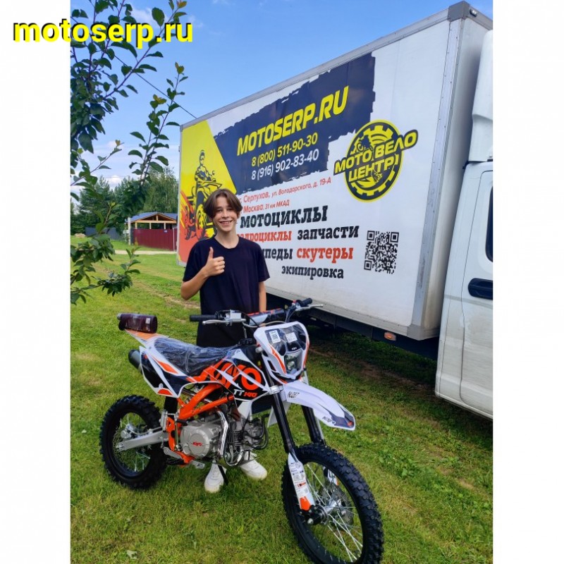 Купить  Питбайк KAYO Basic TT140EM 17/14 KRZ (механ. сцепл., эл. стартер) (шт) (SM купить с доставкой по Москве и России, цена, технические характеристики, комплектация фото  - motoserp.ru