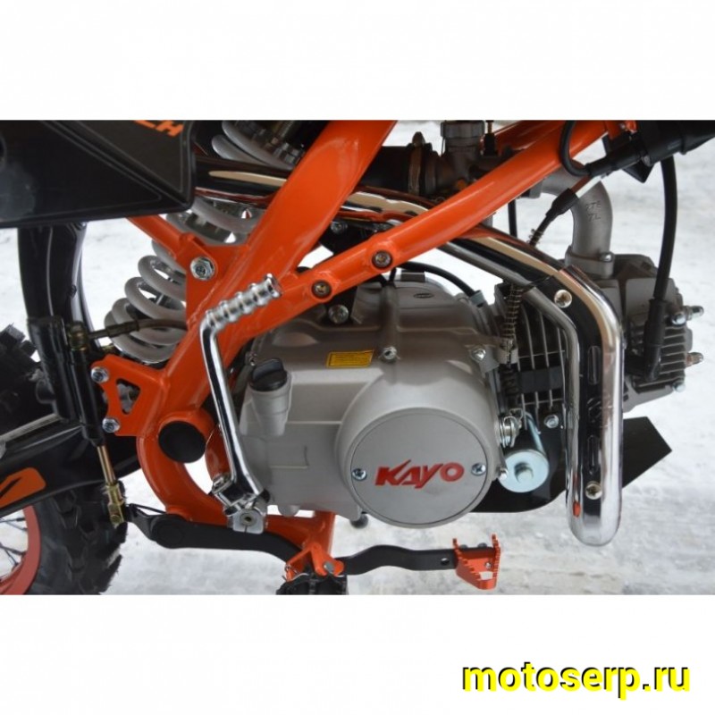 Купить  ====Питбайк KAYO EVOLUTION YX125EM 17/14 KRZ (механ. сцепл., эл. стартер) (зал) (шт) (SM купить с доставкой по Москве и России, цена, технические характеристики, комплектация фото  - motoserp.ru