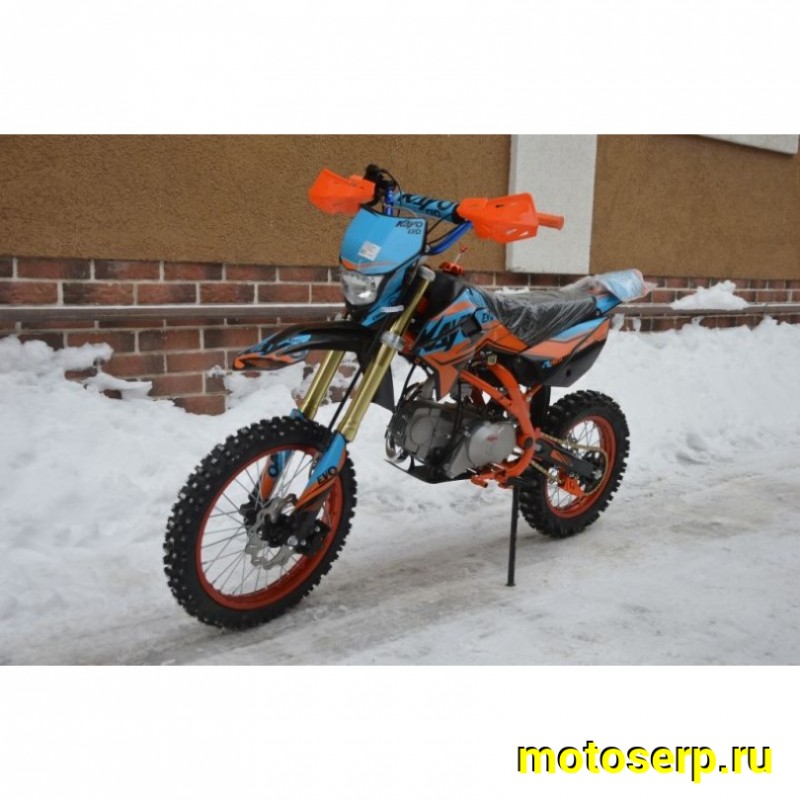 Купить  ====Питбайк KAYO EVOLUTION YX125EM 17/14 KRZ (механ. сцепл., эл. стартер) (зал) (шт) (SM купить с доставкой по Москве и России, цена, технические характеристики, комплектация фото  - motoserp.ru