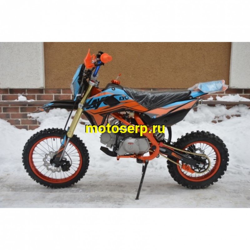Купить  ====Питбайк KAYO EVOLUTION YX125EM 17/14 KRZ (механ. сцепл., эл. стартер) (зал) (шт) (SM купить с доставкой по Москве и России, цена, технические характеристики, комплектация фото  - motoserp.ru