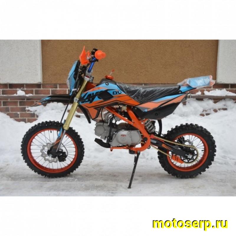 Купить  ====Питбайк KAYO EVOLUTION YX125EM 17/14 KRZ (механ. сцепл., эл. стартер) (зал) (шт) (SM купить с доставкой по Москве и России, цена, технические характеристики, комплектация фото  - motoserp.ru