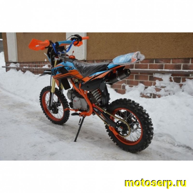 Купить  ====Питбайк KAYO EVOLUTION YX125EM 17/14 KRZ (механ. сцепл., эл. стартер) (зал) (шт) (SM купить с доставкой по Москве и России, цена, технические характеристики, комплектация фото  - motoserp.ru
