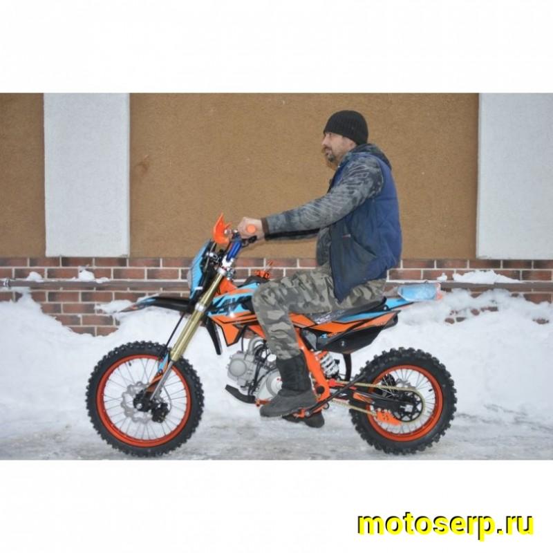 Купить  ====Питбайк KAYO EVOLUTION YX125EM 17/14 KRZ (механ. сцепл., эл. стартер) (зал) (шт) (SM купить с доставкой по Москве и России, цена, технические характеристики, комплектация фото  - motoserp.ru