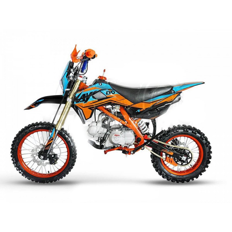 Купить  Питбайк KAYO Evolution YX140EM 17/14 KRZ (механ. сцепл., эл. стартер) (шт) (SM купить с доставкой по Москве и России, цена, технические характеристики, комплектация фото  - motoserp.ru
