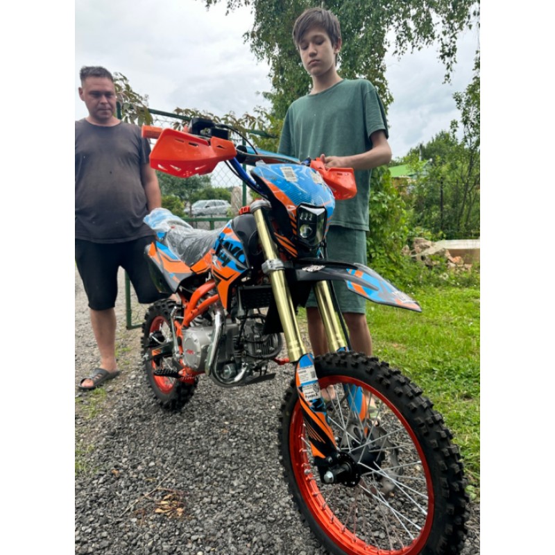 Купить  Питбайк KAYO Evolution YX140EM 17/14 KRZ (механ. сцепл., эл. стартер) (шт) (SM купить с доставкой по Москве и России, цена, технические характеристики, комплектация фото  - motoserp.ru