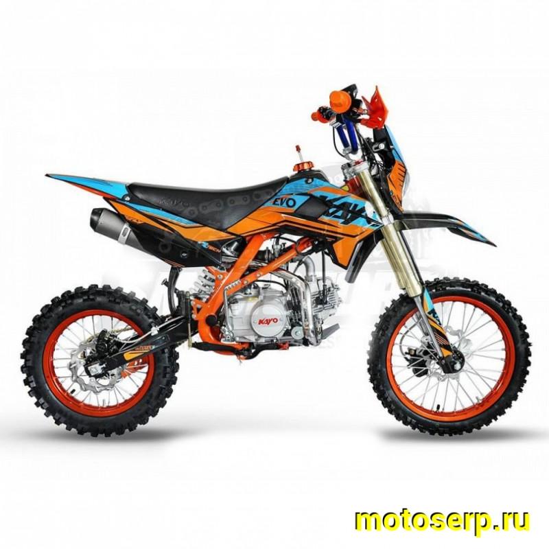 Купить  Питбайк KAYO Evolution YX140EM 17/14 KRZ (механ. сцепл., эл. стартер) (шт) (SM купить с доставкой по Москве и России, цена, технические характеристики, комплектация фото  - motoserp.ru