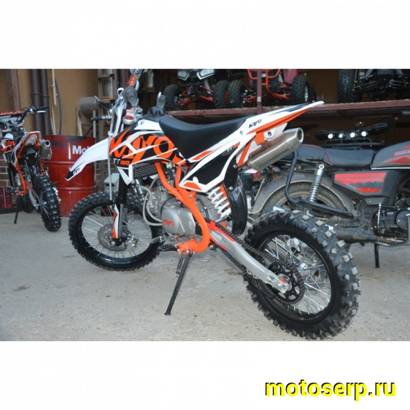 Купить  Питбайк KAYO TT160 17/14 KRZ (механ. сцепл., кикстартер) (шт) (SM купить с доставкой по Москве и России, цена, технические характеристики, комплектация фото  - motoserp.ru