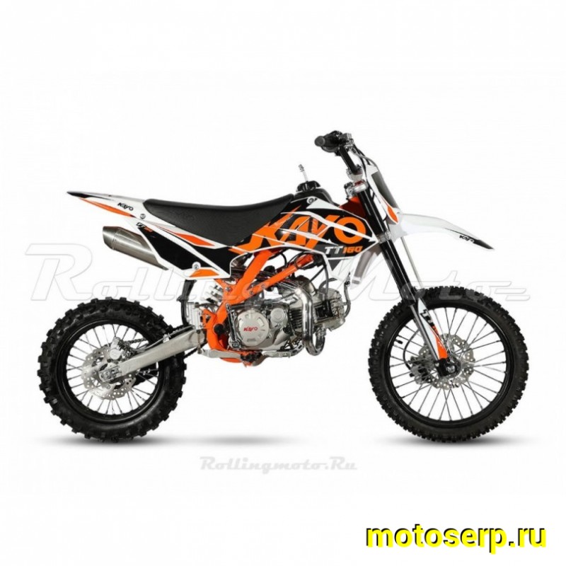 Купить  Питбайк KAYO TT160 17/14 KRZ (механ. сцепл., кикстартер) (шт) (SM купить с доставкой по Москве и России, цена, технические характеристики, комплектация фото  - motoserp.ru