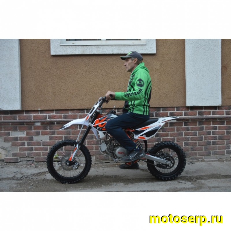 Купить  Питбайк KAYO TT160 17/14 KRZ (механ. сцепл., кикстартер) (шт) (SM купить с доставкой по Москве и России, цена, технические характеристики, комплектация фото  - motoserp.ru
