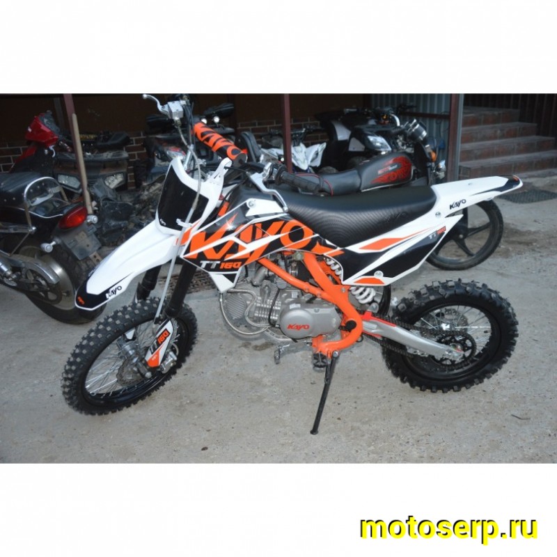 Купить  Питбайк KAYO TT160 17/14 KRZ (механ. сцепл., кикстартер) (шт) (SM купить с доставкой по Москве и России, цена, технические характеристики, комплектация фото  - motoserp.ru