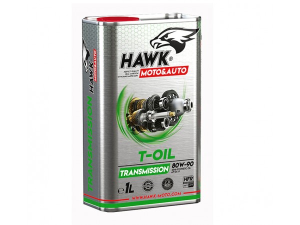 Купить  Масло HawkMoto трансмиссионное T-OIL SAE 80W-90 GL-5 1L (шт) (HAWK купить с доставкой по Москве и России, цена, технические характеристики, комплектация фото  - motoserp.ru
