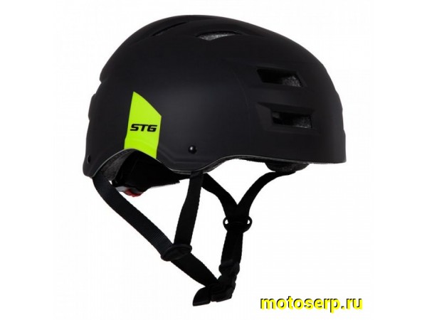 Купить  Шлем вело L (58-61 см) экстремальный STG MTV1 Replay черный - зелен.  (шт)  (Грат Вест Х106919 купить с доставкой по Москве и России, цена, технические характеристики, комплектация фото  - motoserp.ru