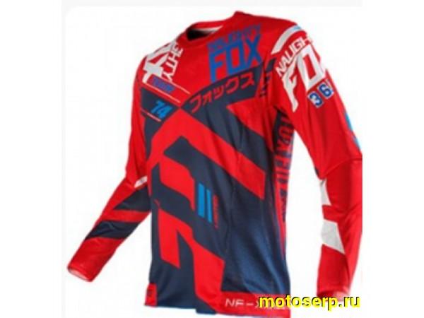 Купить  Джерси (футболка для мотокросса) Fox 180/360 Team 74 красный/синий XL (шт) (0 купить с доставкой по Москве и России, цена, технические характеристики, комплектация фото  - motoserp.ru