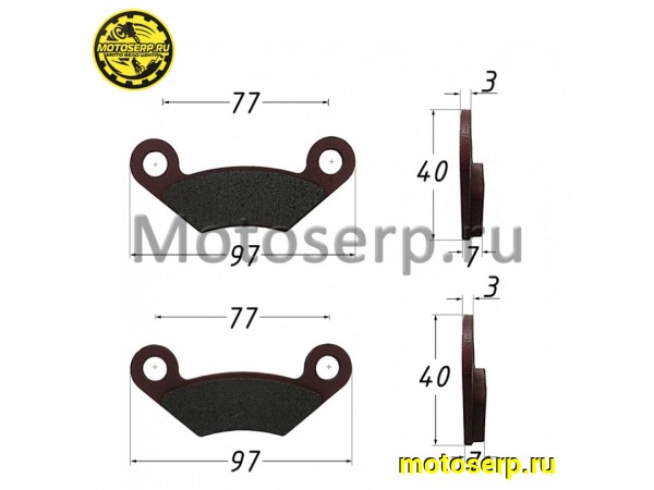 Купить  Колодки тормозные передние ATV LINHAI YAMAHA Z180 (пар) (Li-Ya  купить с доставкой по Москве и России, цена, технические характеристики, комплектация фото  - motoserp.ru