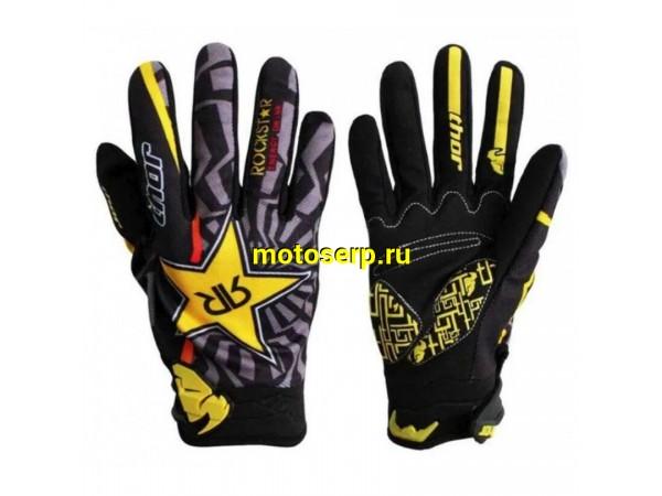 Купить  Перчатки  Thor Rockstar Black/Yellow  р-р XXL (пар) (MOTO-SKUTER 13040 купить с доставкой по Москве и России, цена, технические характеристики, комплектация фото  - motoserp.ru