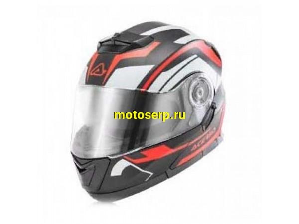 Купить  Шлем трансформер (модуляр) ACERBIS SEREL BLACK/RED,  р-р L (шт) (Progasi 0023929.323.066 купить с доставкой по Москве и России, цена, технические характеристики, комплектация фото  - motoserp.ru