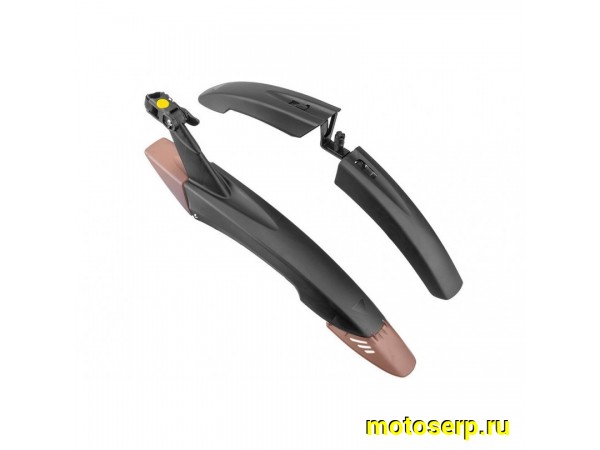 Купить  Крылья пласт 2-х 26"-27.5" HN 65 быстросъемные с зажимом Вело (пар) (Бар HN 65 купить с доставкой по Москве и России, цена, технические характеристики, комплектация фото  - motoserp.ru