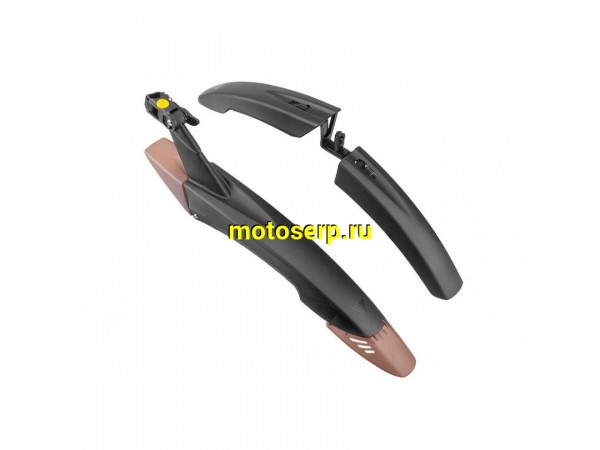 Купить  Крылья пласт 2-х 26"-27.5" HN 65 быстросъемные с зажимом Вело (пар) (Бар HN 65 купить с доставкой по Москве и России, цена, технические характеристики, комплектация фото  - motoserp.ru