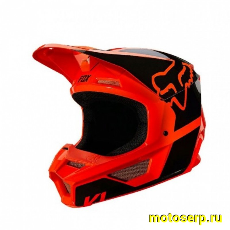 Купить  ====Шлем Кросс (Детский) Fox V1 Revn Youth Helmet оранжевый YL  (25876-824-YL) (шт) (0 купить с доставкой по Москве и России, цена, технические характеристики, комплектация фото  - motoserp.ru