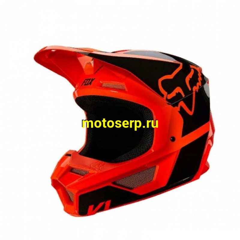 Купить  ====Шлем Кросс (Детский) Fox V1 Revn Youth Helmet оранжевый YL  (25876-824-YL) (шт) (0 купить с доставкой по Москве и России, цена, технические характеристики, комплектация фото  - motoserp.ru