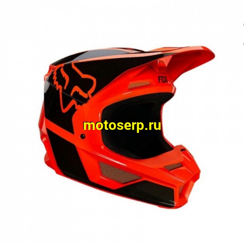 Купить  ====Шлем Кросс (Детский) Fox V1 Revn Youth Helmet оранжевый YL  (25876-824-YL) (шт) (0 купить с доставкой по Москве и России, цена, технические характеристики, комплектация фото  - motoserp.ru