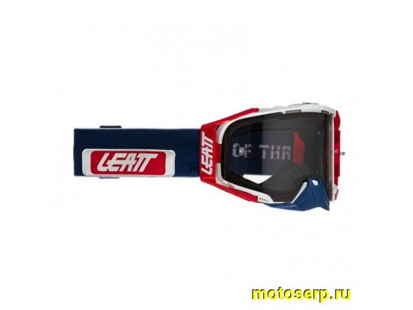 Купить  Очки мото Кросс Leatt Velocity 6.5 Chilli/Blue Light Grey 58% (двойное стекло) зима/лето (8021700280) (шт) (Fox УТ-00021578 купить с доставкой по Москве и России, цена, технические характеристики, комплектация фото  - motoserp.ru