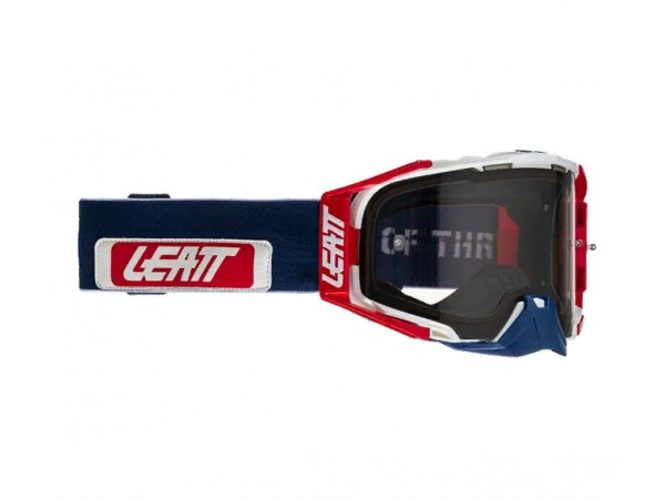 Купить  Очки мото Кросс Leatt Velocity 6.5 Chilli/Blue Light Grey 58% (двойное стекло) зима/лето (8021700280) (шт) (Fox УТ-00021578 купить с доставкой по Москве и России, цена, технические характеристики, комплектация фото  - motoserp.ru