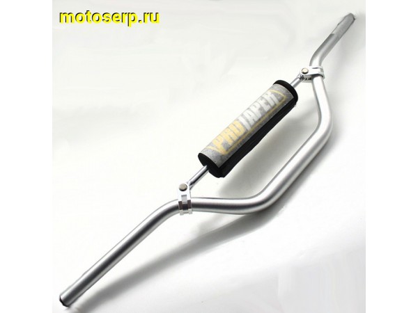 Купить  Руль 28мм (алюминиевый высокий 7/8) ProTaper Серебро (шт) (Велос XTG_4.010.0080_S купить с доставкой по Москве и России, цена, технические характеристики, комплектация фото  - motoserp.ru