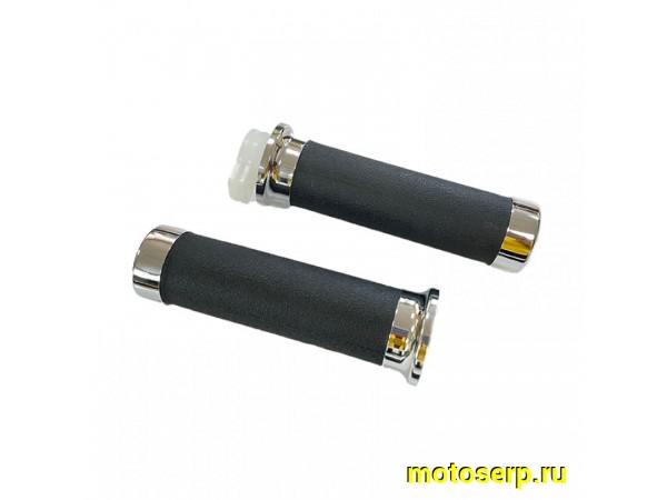 Купить  ====Ручки руля (ручка газа + левая) (грипсы) 7/8 D28 Steed 400/600, Magna, XVS 400/600, Shadow 400/750 (пара) (0 купить с доставкой по Москве и России, цена, технические характеристики, комплектация фото  - motoserp.ru