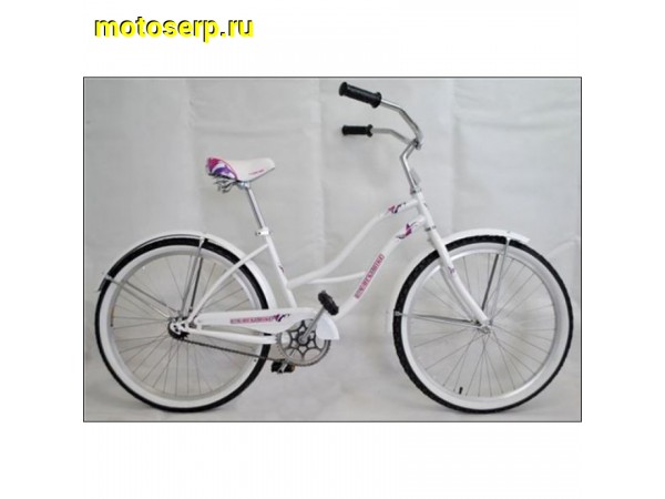 Купить  ====24" CRUISER BKW-9904 (Lady) (Круизер  Бкм-9904) (Жен) 24"; 1cк; рама-сталь; тормоз-ножной (шт) (Грехнев  купить с доставкой по Москве и России, цена, технические характеристики, комплектация фото  - motoserp.ru