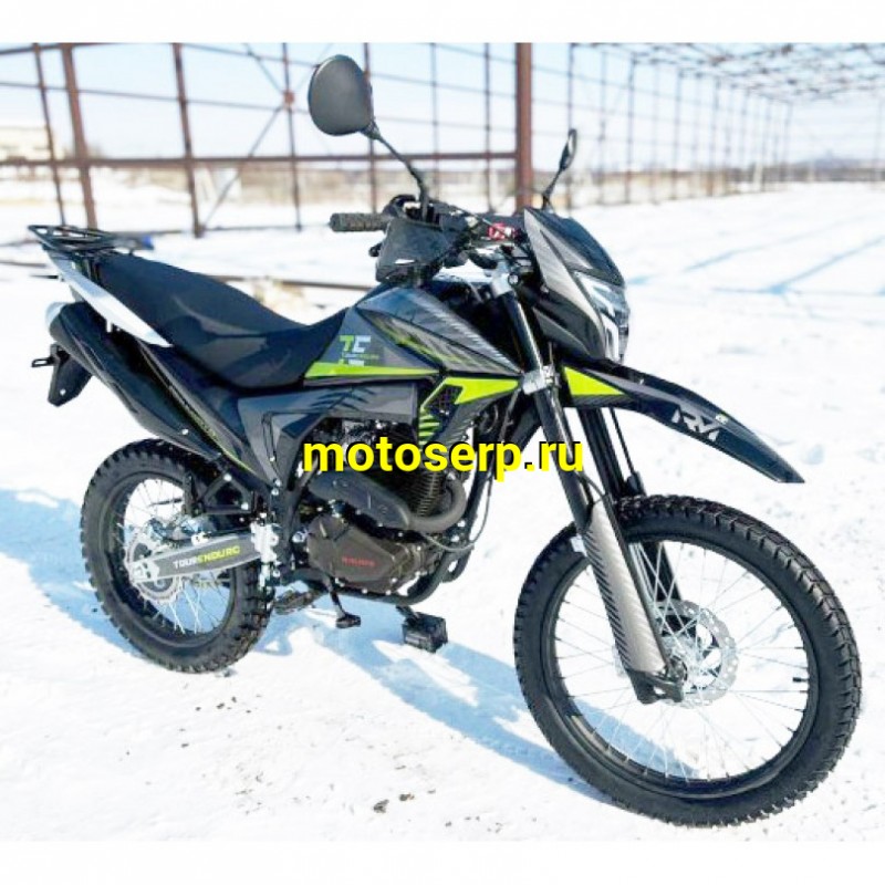 Купить  Мотоцикл внедорожный Regulmoto TE-300 (Tour Enduro) PR Черный/ зеленый (ЭПТС), Тур-эндуро, 21/18, 172FMM + баланс. вал, 4T, 300cc, 6КПП (шт) купить с доставкой по Москве и России, цена, технические характеристики, комплектация фото  - motoserp.ru
