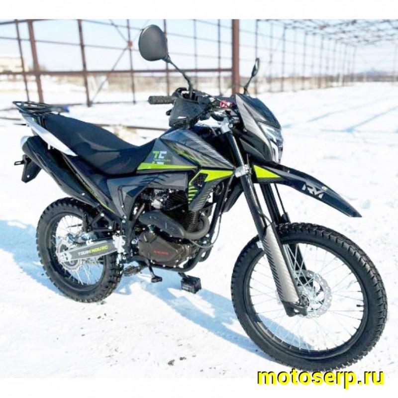 Купить  Мотоцикл внедорожный Regulmoto TE-300 (Tour Enduro) PR Черный/ зеленый (ЭПТС), Тур-эндуро, 21/18, 172FMM + баланс. вал, 4T, 300cc, 6КПП (шт) купить с доставкой по Москве и России, цена, технические характеристики, комплектация фото  - motoserp.ru