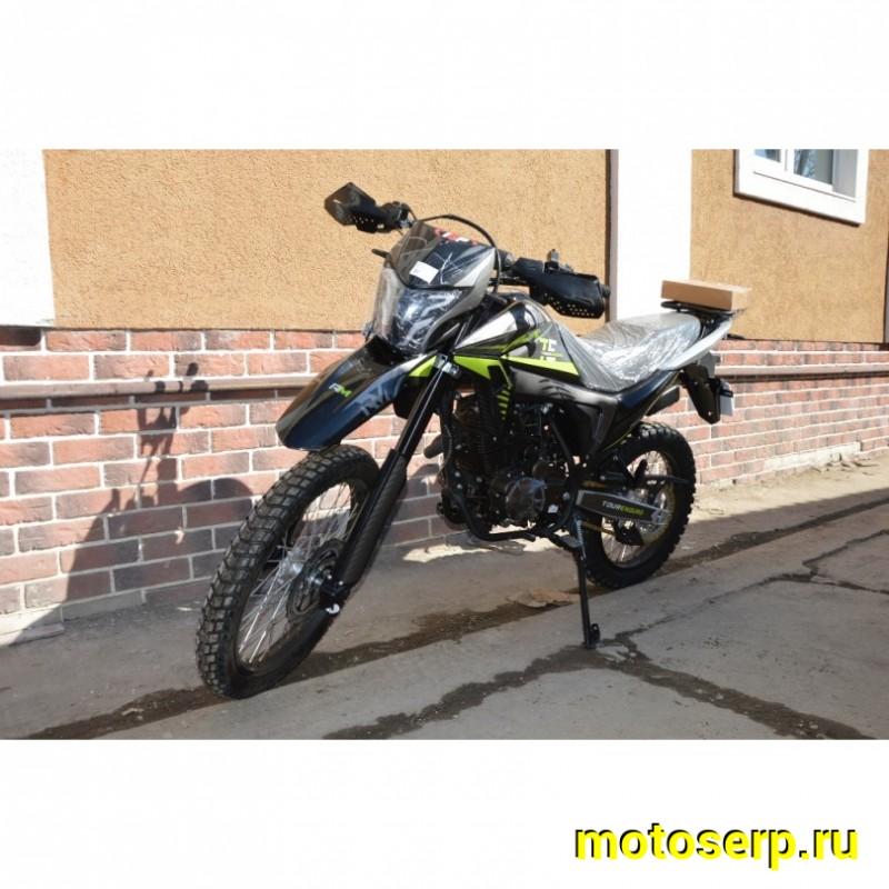 Купить  Мотоцикл внедорожный Regulmoto TE-300 (Tour Enduro) PR Черный/ зеленый (ЭПТС), Тур-эндуро, 21/18, 172FMM + баланс. вал, 4T, 300cc, 6КПП (шт) купить с доставкой по Москве и России, цена, технические характеристики, комплектация фото  - motoserp.ru