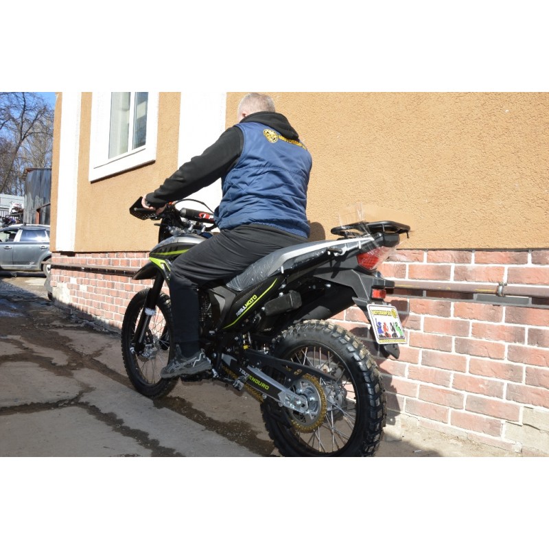 Купить  Мотоцикл внедорожный Regulmoto TE-300 (Tour Enduro) PR Черный/ зеленый (ЭПТС), Тур-эндуро, 21/18, 172FMM + баланс. вал, 4T, 300cc, 6КПП (шт) купить с доставкой по Москве и России, цена, технические характеристики, комплектация фото  - motoserp.ru