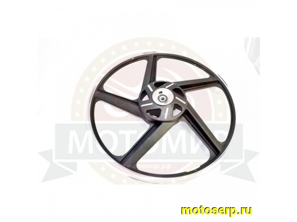 Купить  Колесо 18" переднее (диск колеса) литое 1,4-18" (диск. тормоз) 5 отв. Sigma черный (шт) (MM 91299 купить с доставкой по Москве и России, цена, технические характеристики, комплектация фото  - motoserp.ru