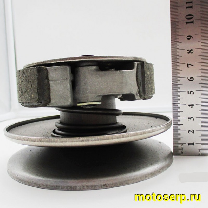Купить  Сцепление центробежное в сб. (вариатор задний) Suzuki AD110 "SEE" (щека D-125mm, барабан d-110mm 10зуб.) (шт) (К-дар 2101225 купить с доставкой по Москве и России, цена, технические характеристики, комплектация фото  - motoserp.ru
