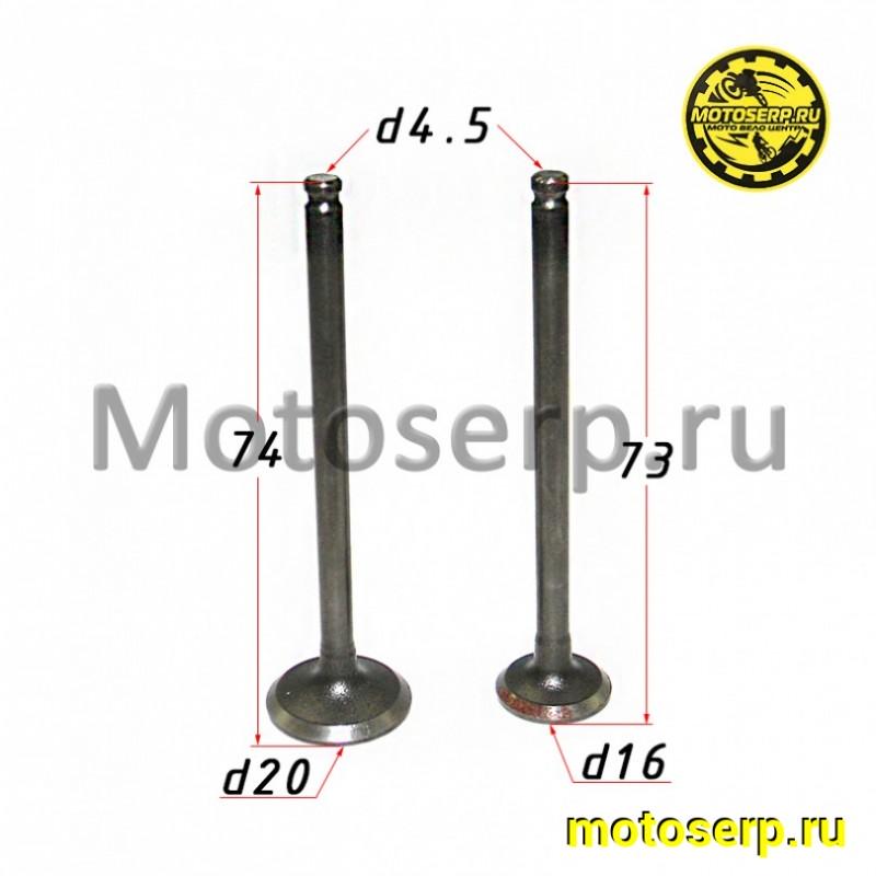 Купить  Клапан Honda AF56 4T (впуск/выпуск) (D-20mm d-16mm, L-74mm, l-73mm, T-4.5mm, t-4.5mm) "SEE" (TW) (пар) (К-дар 2100381 купить с доставкой по Москве и России, цена, технические характеристики, комплектация фото  - motoserp.ru